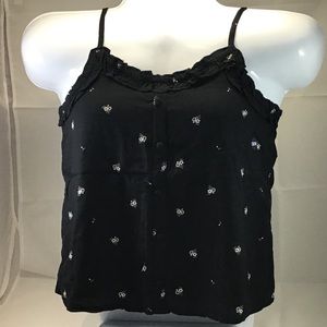 Abercrombie Kid Girl Top Black Sleeveless Shirt 13